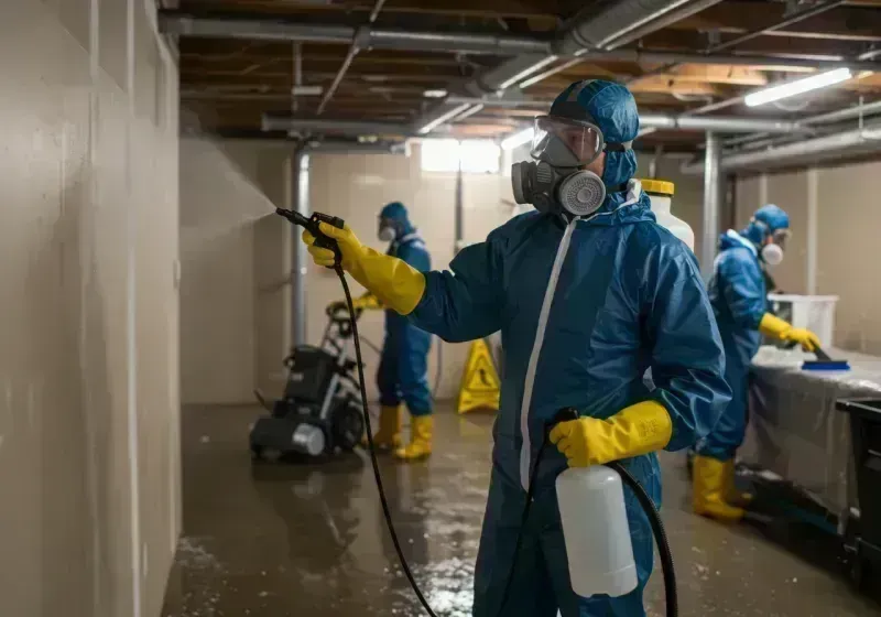 Basement Sanitization and Antimicrobial Treatment process in Refugio, TX